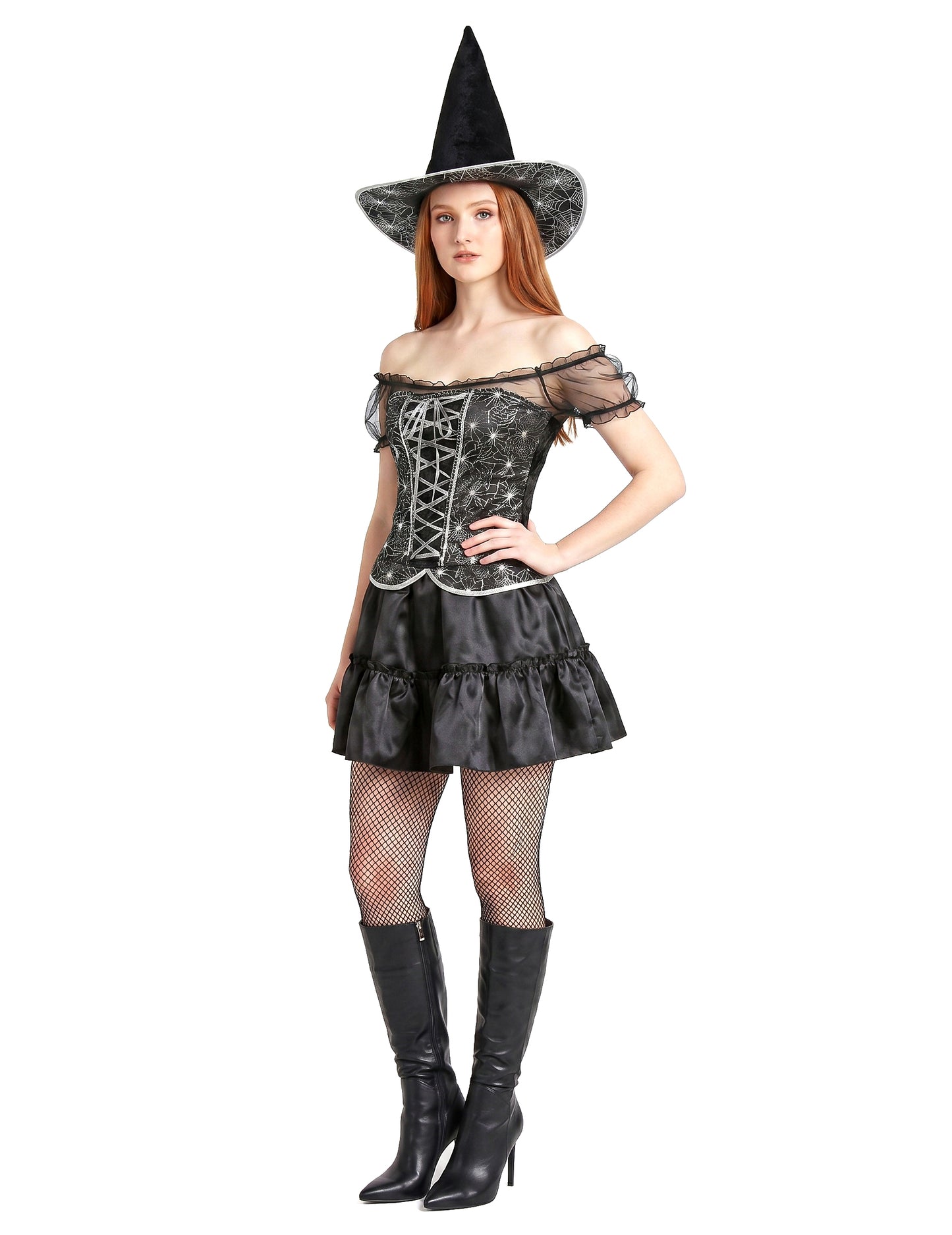 Deghizare sexy vrăjitoare cu corsetul femeilor de Halloween