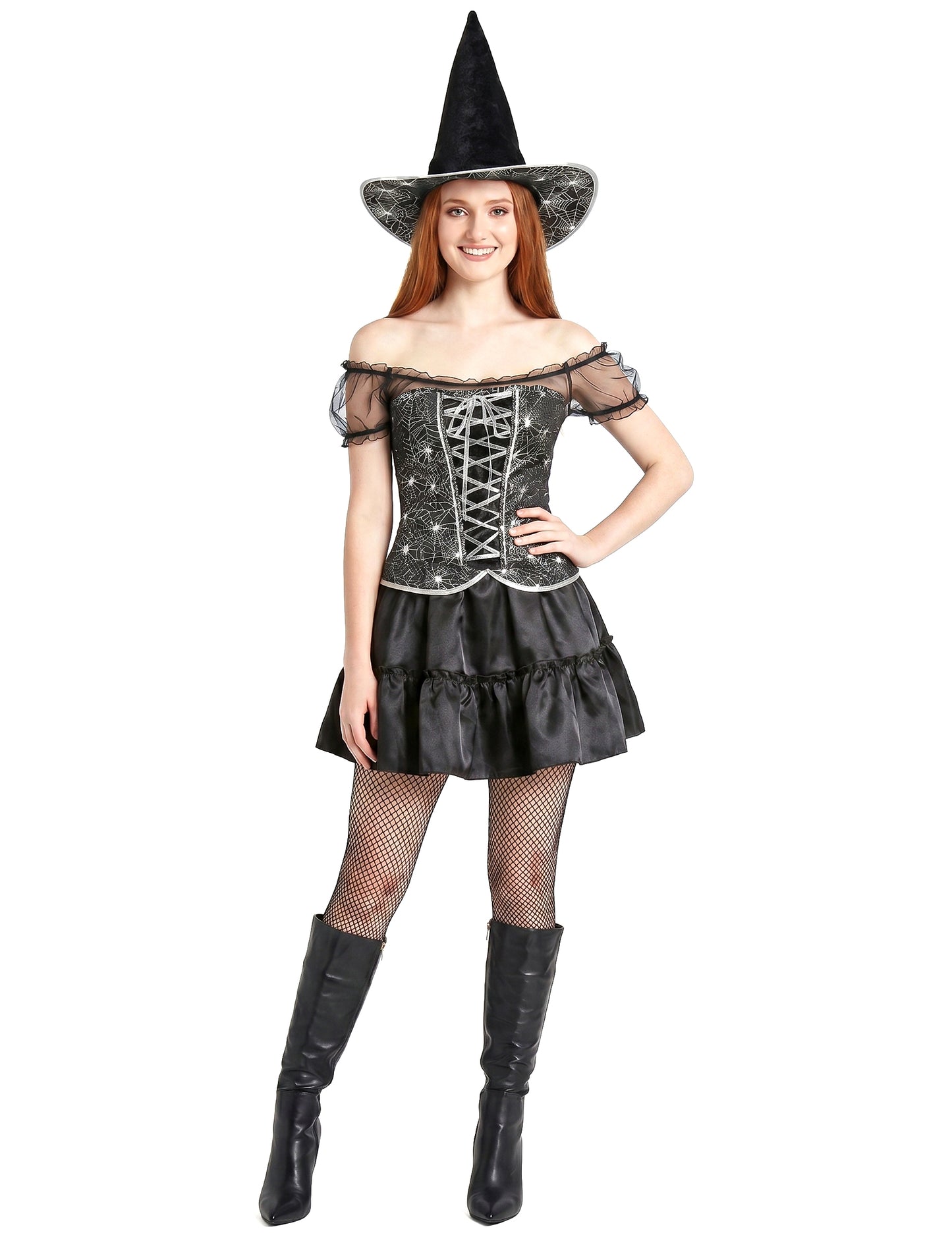 Deghizare sexy vrăjitoare cu corsetul femeilor de Halloween