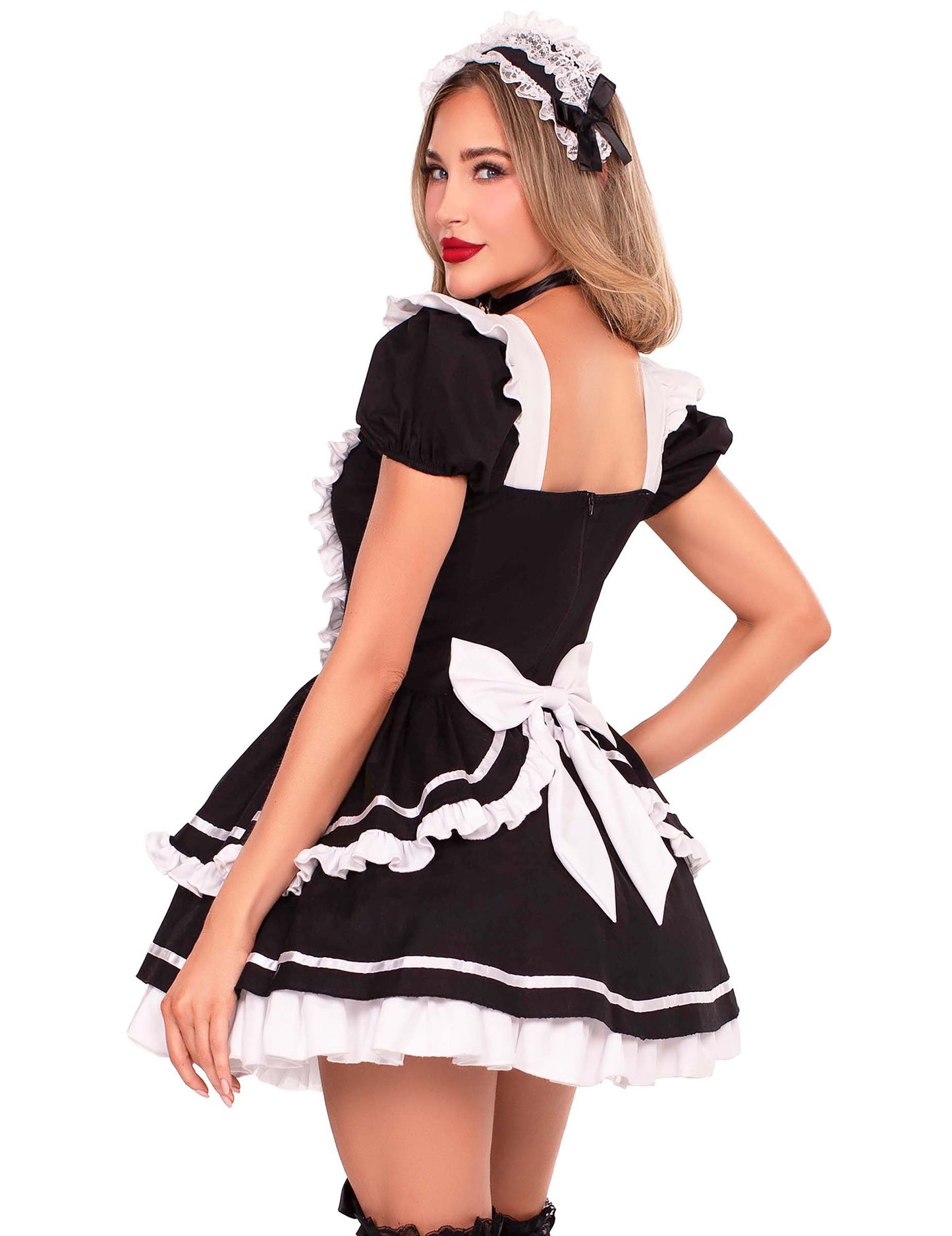 Costum de servitoare sexy pentru femeie