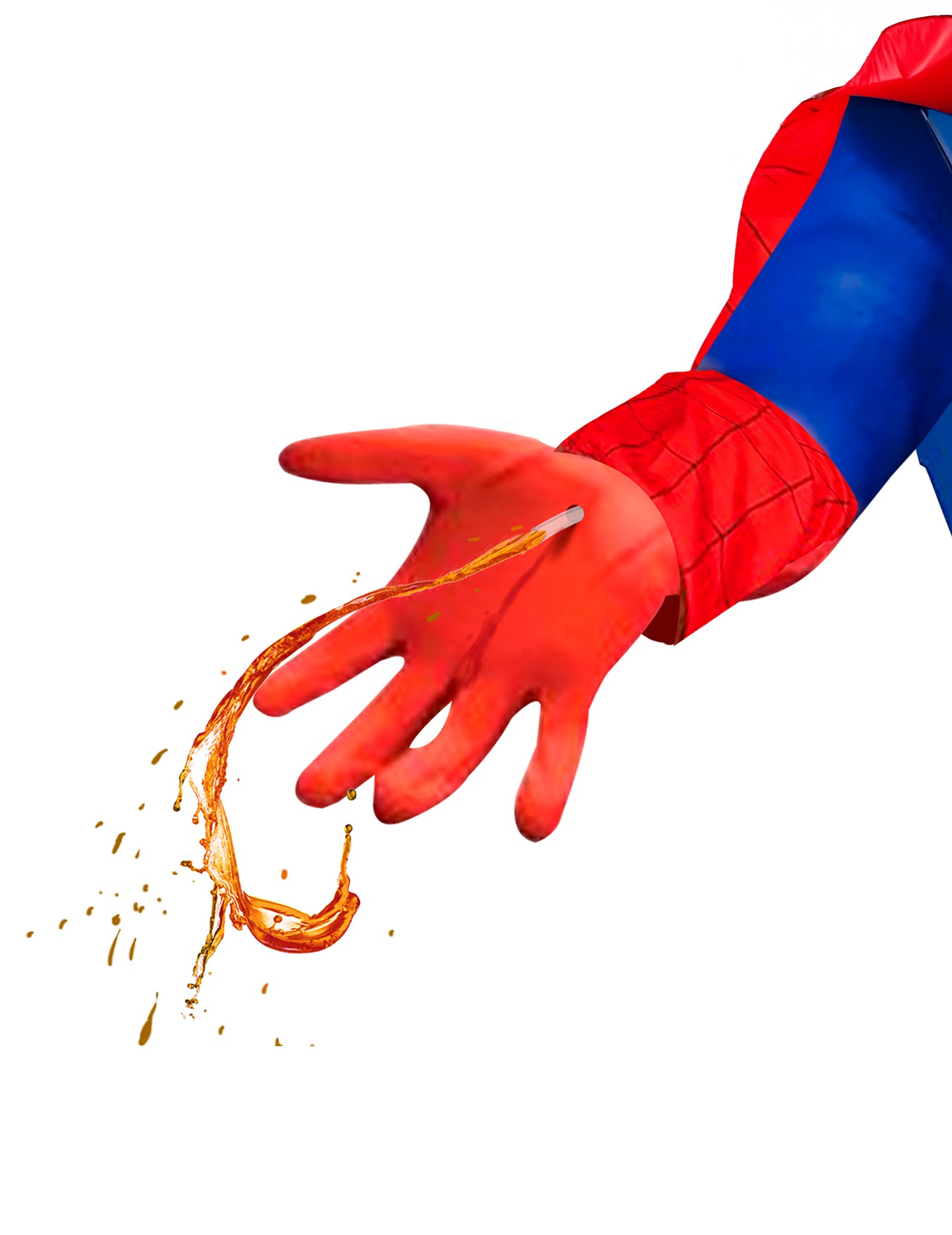 Costum de Spiderbar pentru adult cu lansator de lichide