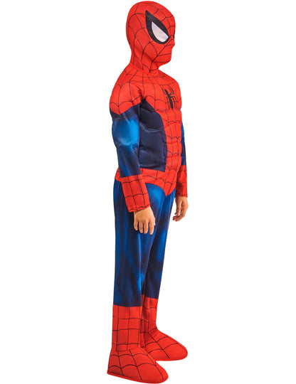 Costum de Spiderman™ musculos deluxe pentru copii