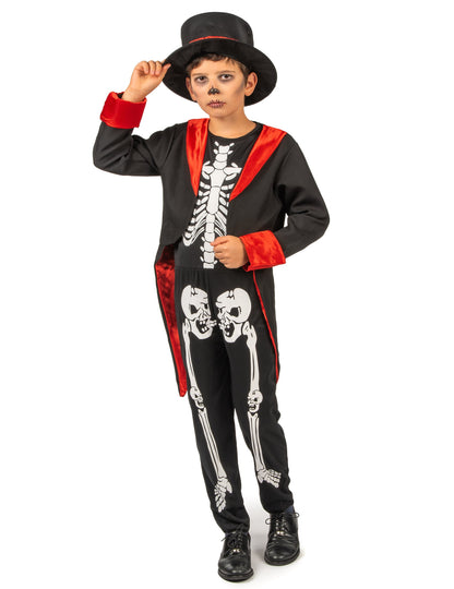 Costum de schelet de băieți chic