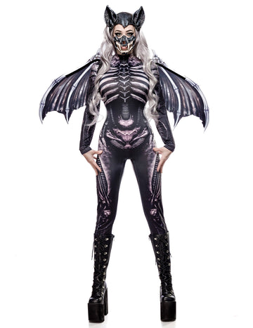 Costum de schelet de liliac de lux