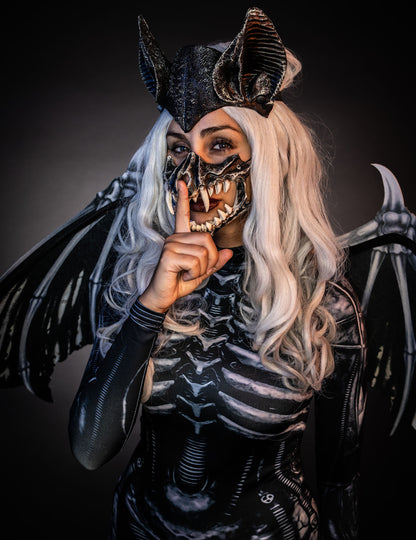 Costum de schelet de liliac de lux