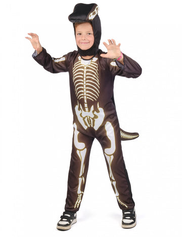 Costum de schelet dinozaur pentru copii