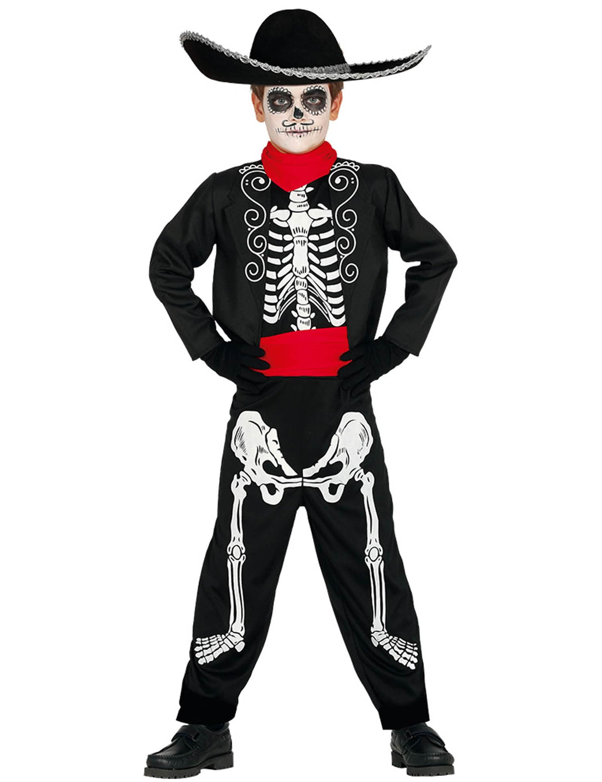 Costum de cuplu Dia de los Muertos mexican pentru copii