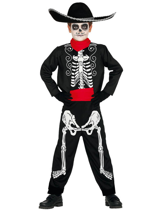 Costum de cuplu Dia de los Muertos mexican pentru copii