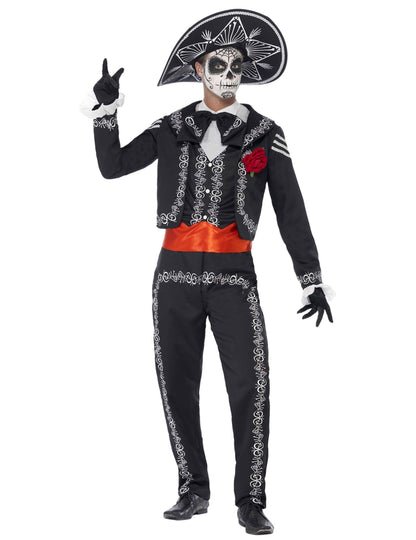 Schelet mexican deghizare om Dia de los Muertos