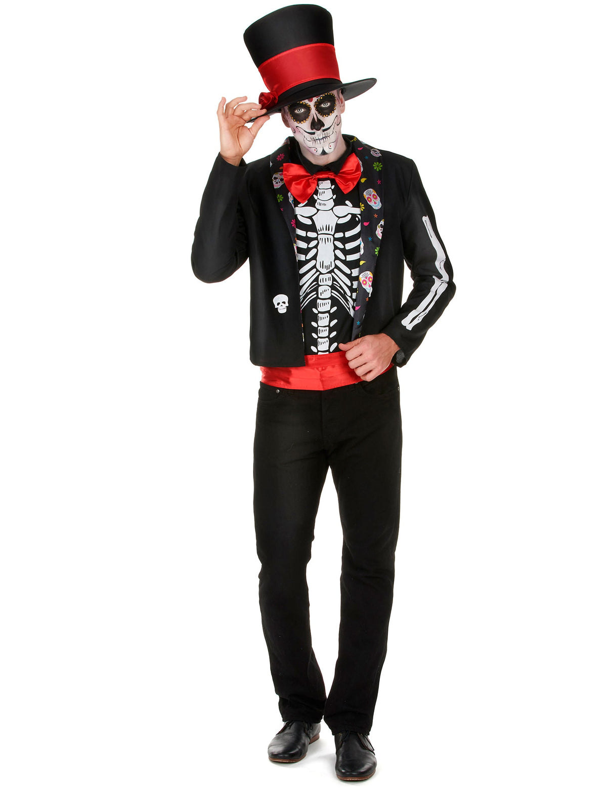 Schelet deghizare dia de los muertos bărbați bărbați bărbați