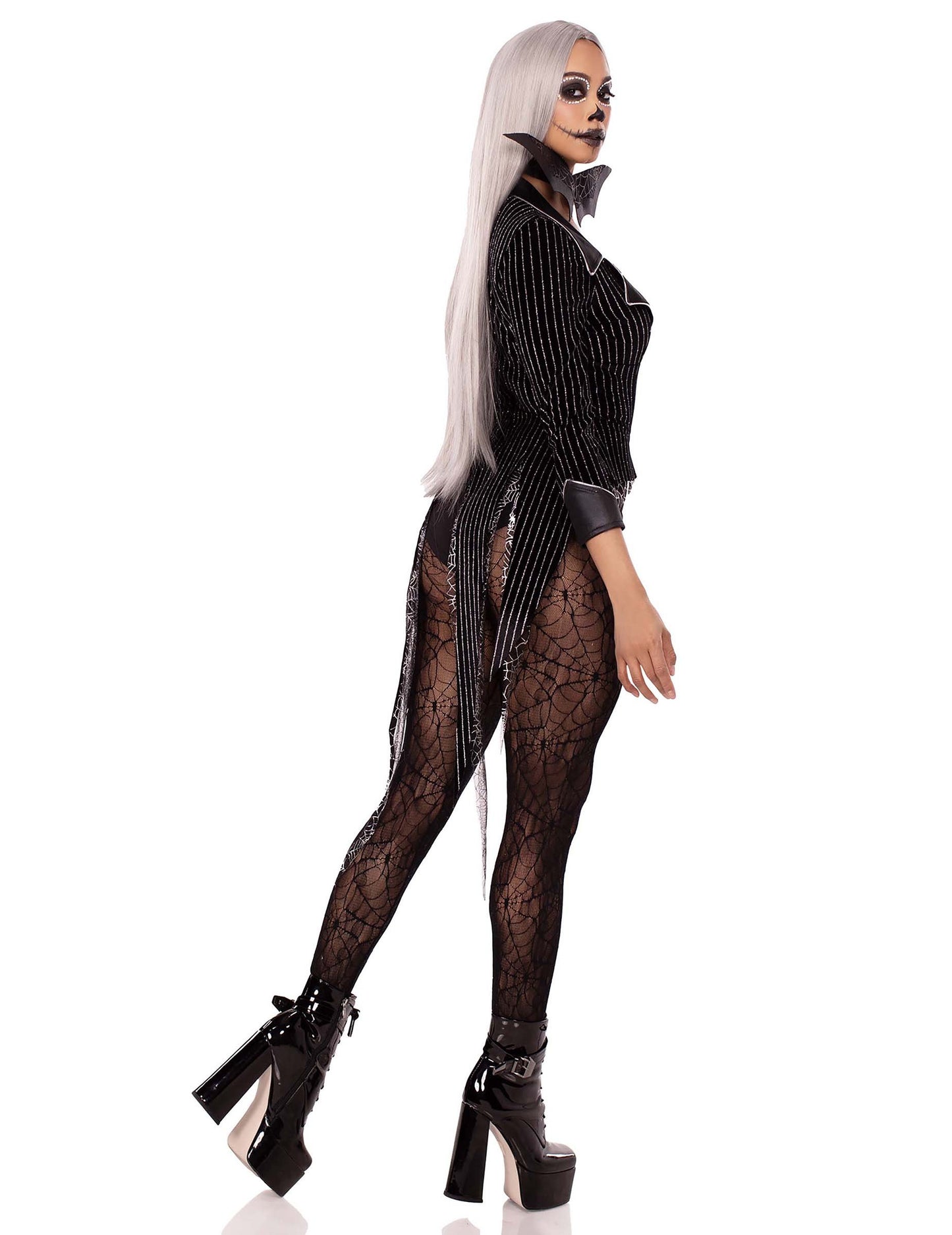 Déguisement squelette pailleté sexy femme
