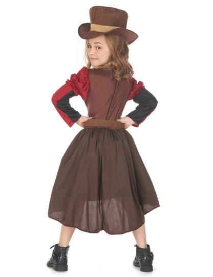 Costum de fată de lux steampunk