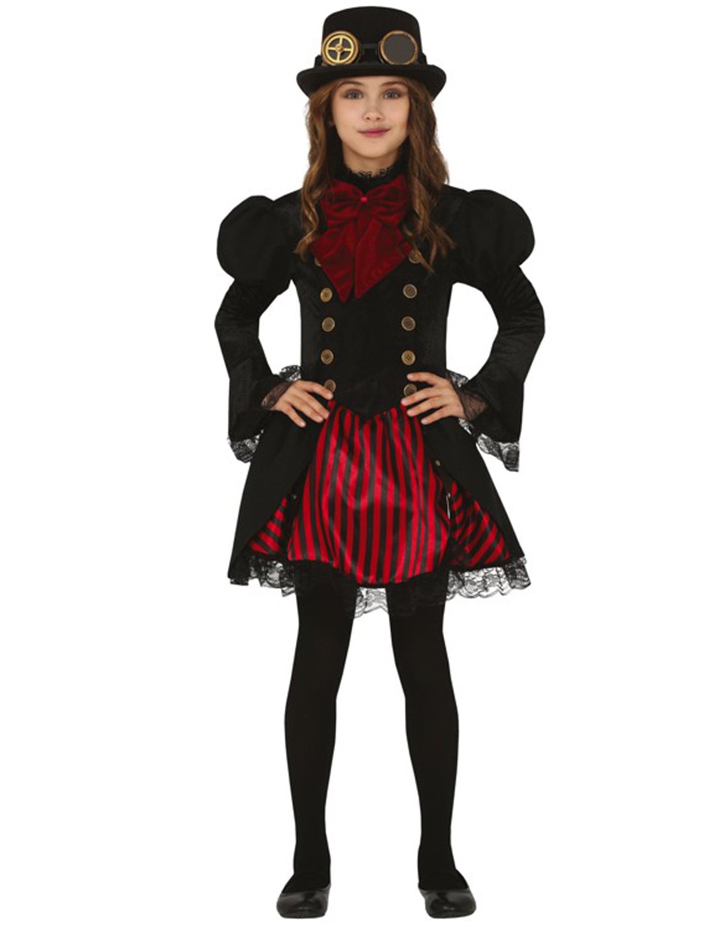 Costum de steampunk pentru fată roșie