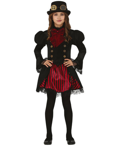 Costum de steampunk pentru fată roșie