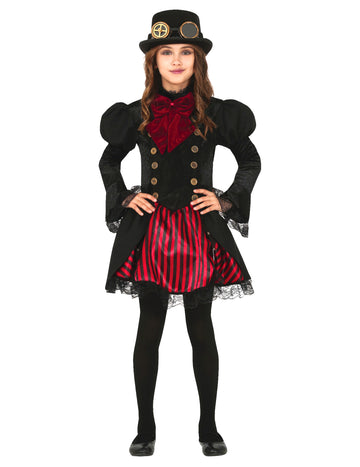 Costum de steampunk pentru fată roșie