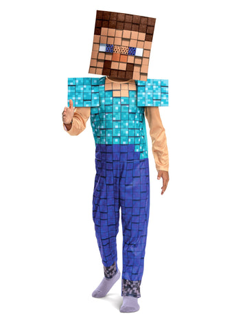 Costum de bază al copilului Steve Minecraft