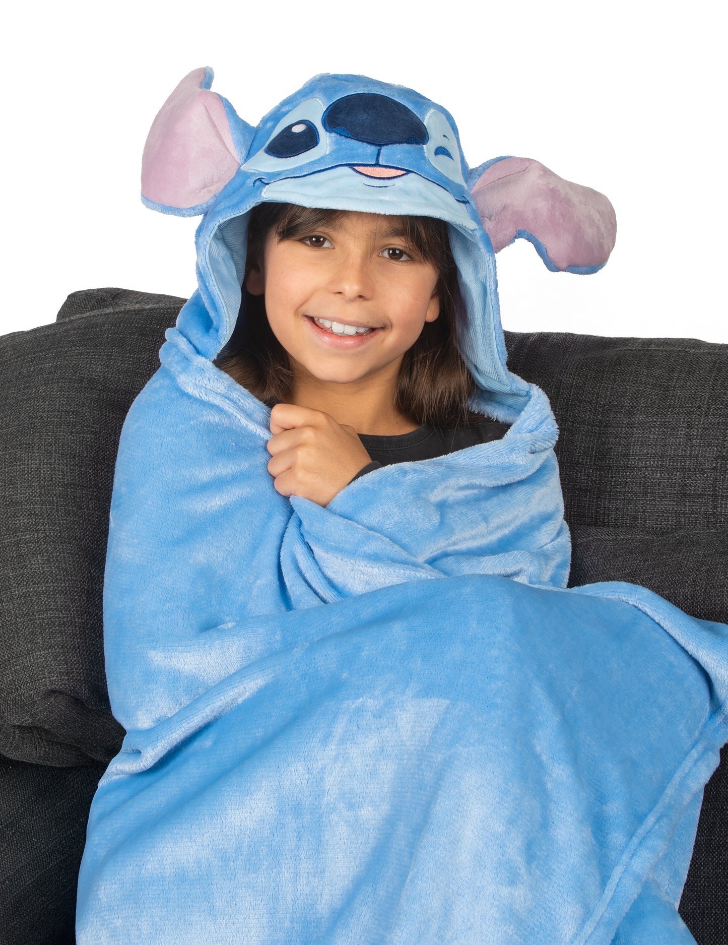 Pătură din fleece cu glugă pentru costumul lui Stitch pentru copii, Lilo & Stitch™