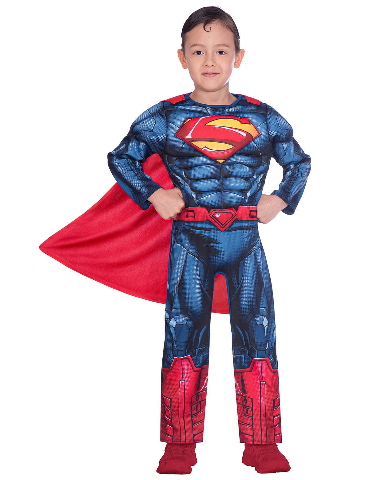 Déguisement Superman™ classique pour enfant bleu et rouge avec cape