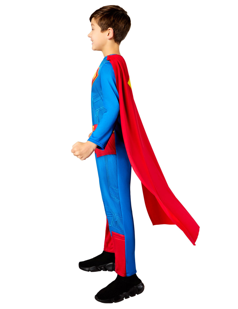Vue de profil du déguisement Superman Classique