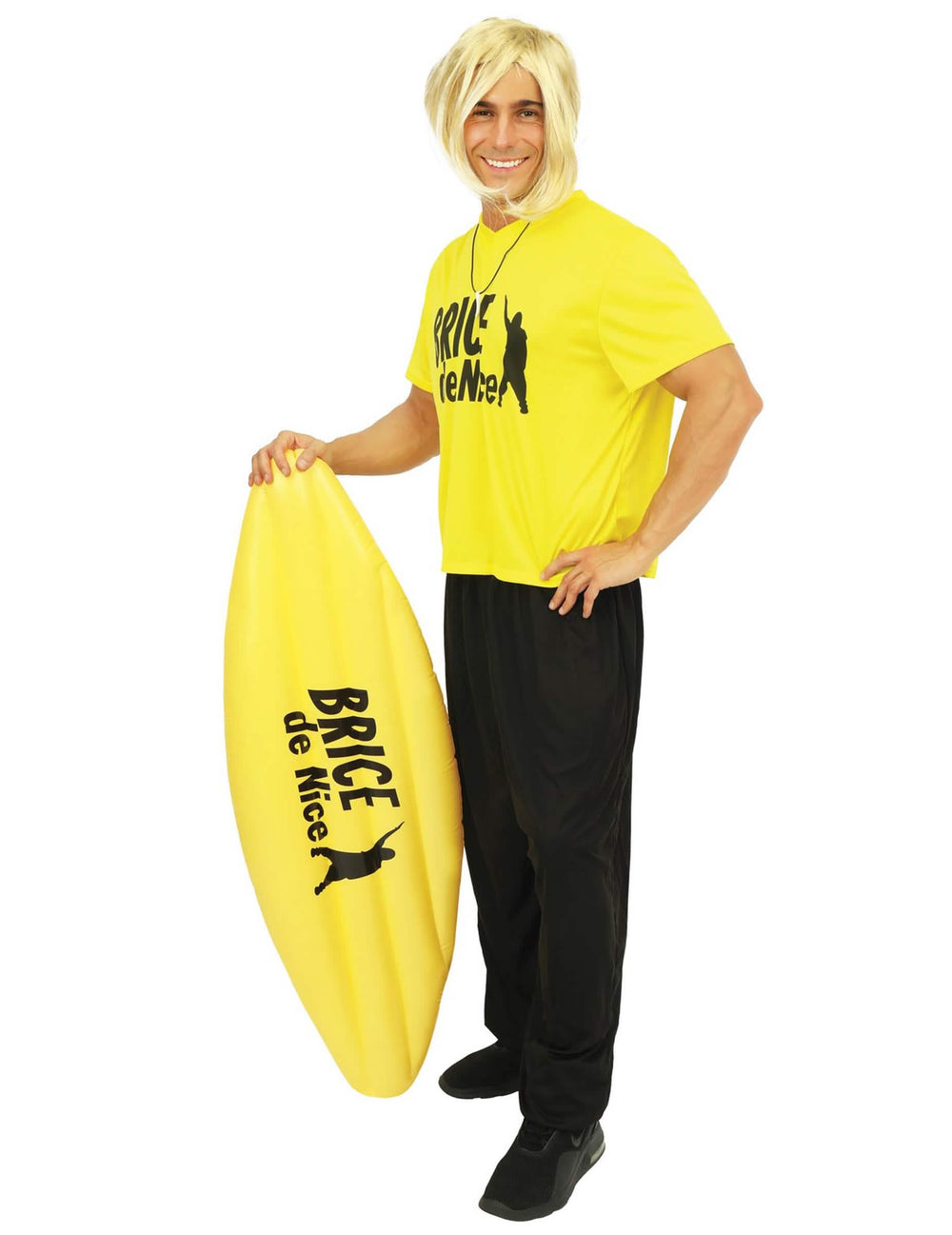 Vedere din față cu placa de surf a costumului de surfer Brice de Nice™