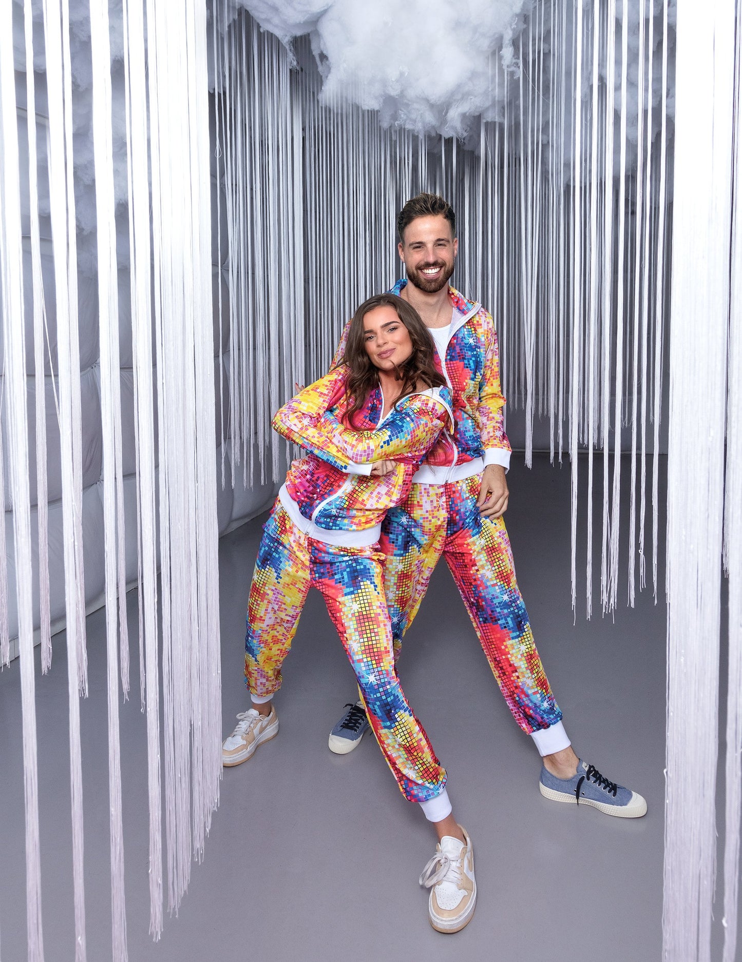 Deghizarea discoului de discoise colorate pentru bărbați