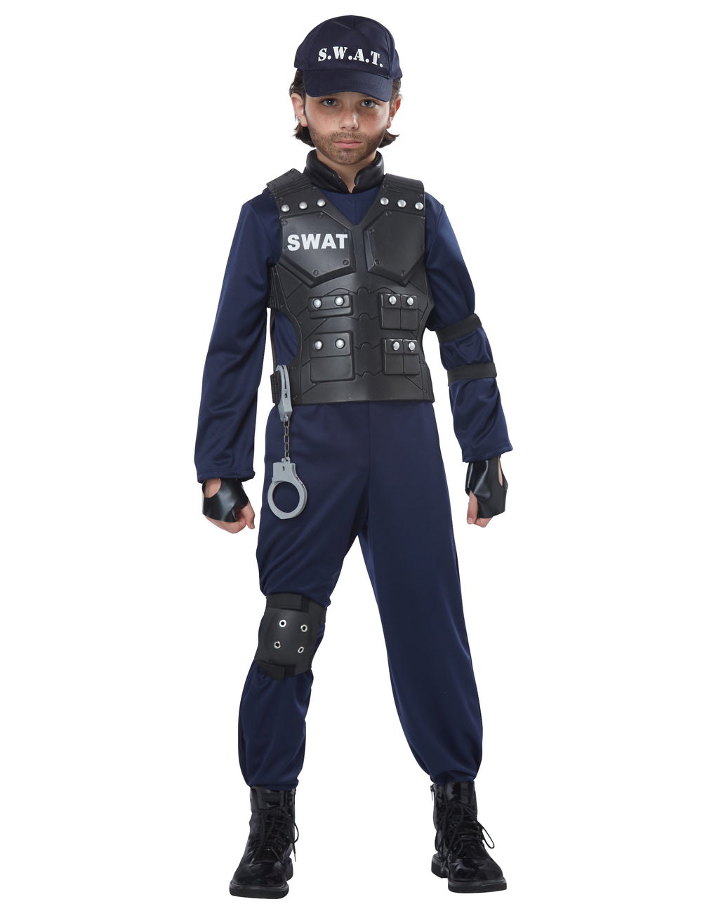 Vue d'ensemble du déguisement SWAT luxe pour enfant