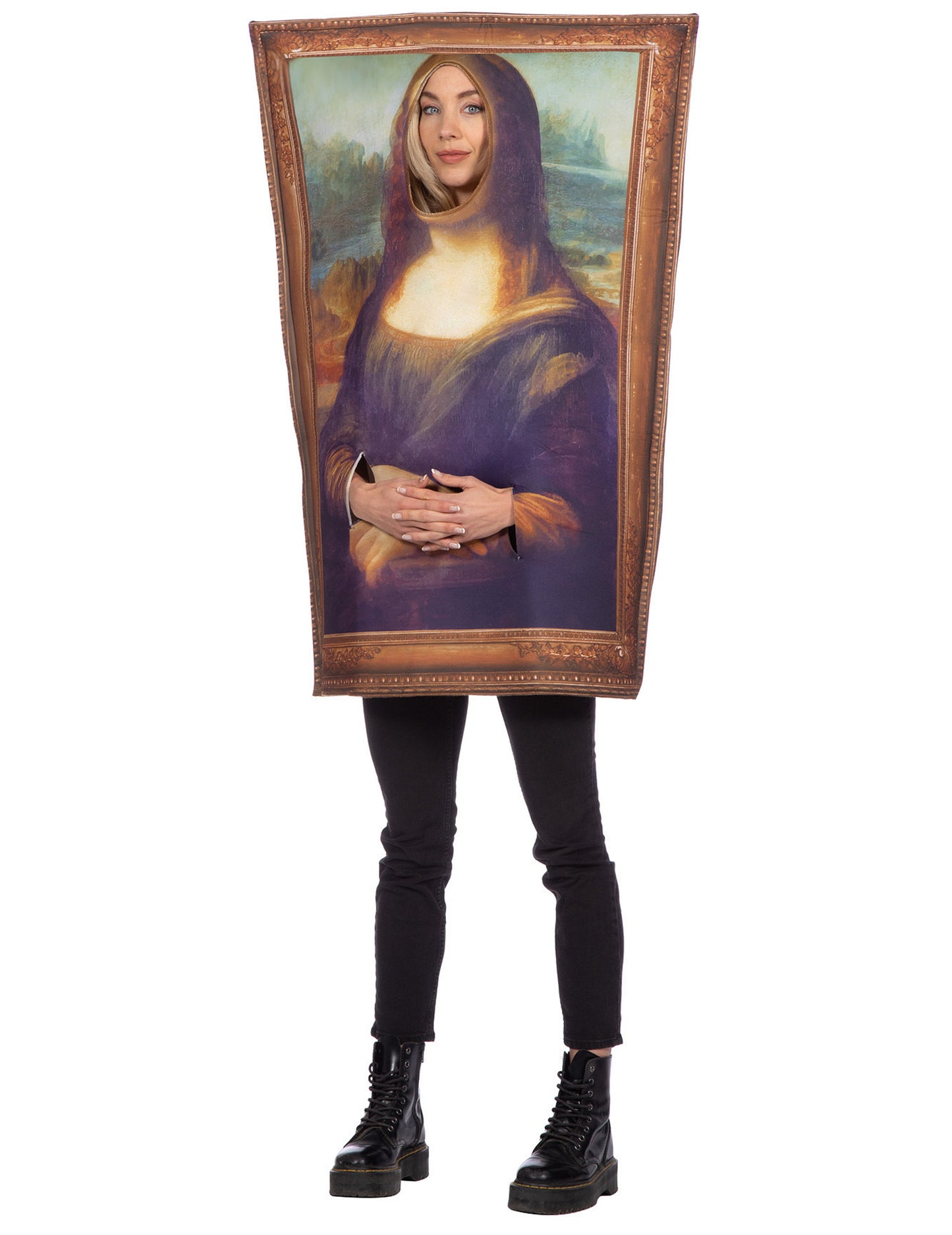 Costum de pictură Mona Lisa pentru adult