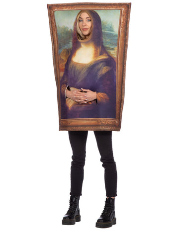 Costum de pictură Mona Lisa pentru adult