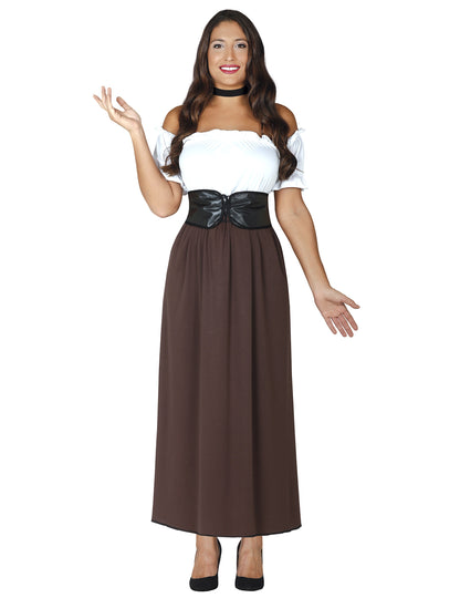 Costum de tavernière feminin médieval