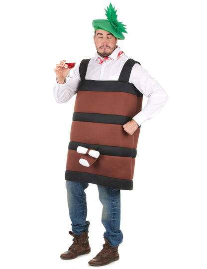 Costum pentru butoi de vin pentru adulți