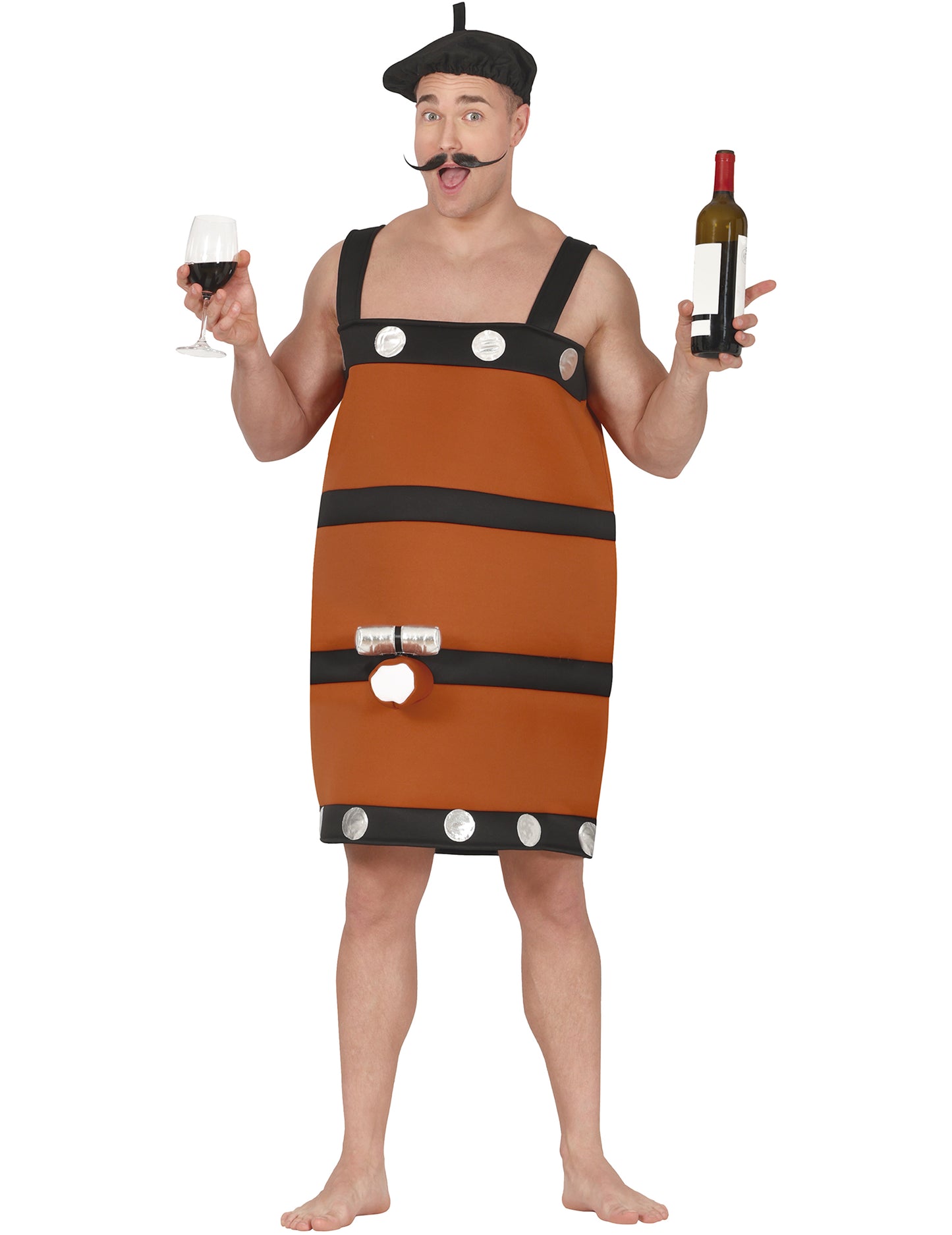 Costum de butoi de vin amuzant pentru adulți 