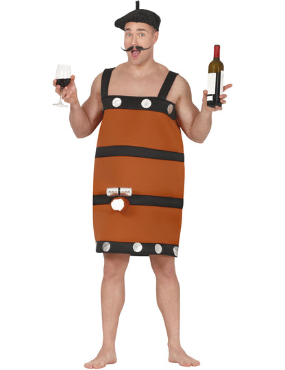Costum de butoi de vin amuzant pentru adulți 