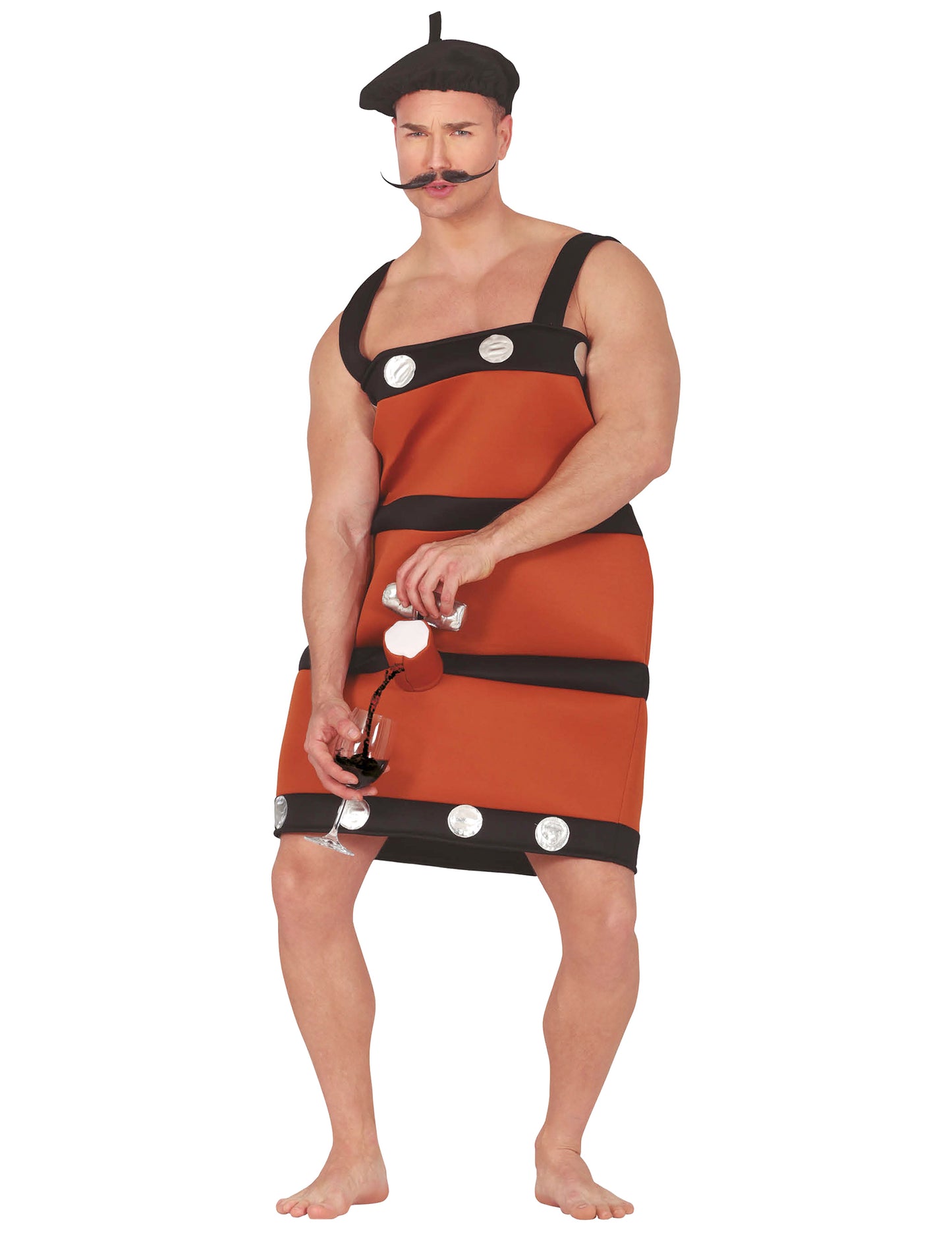 Costum de butoi de vin amuzant pentru adulți 