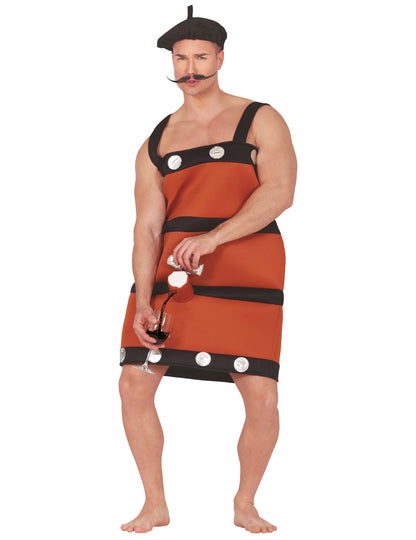 Costum de butoi de vin amuzant pentru adulți 