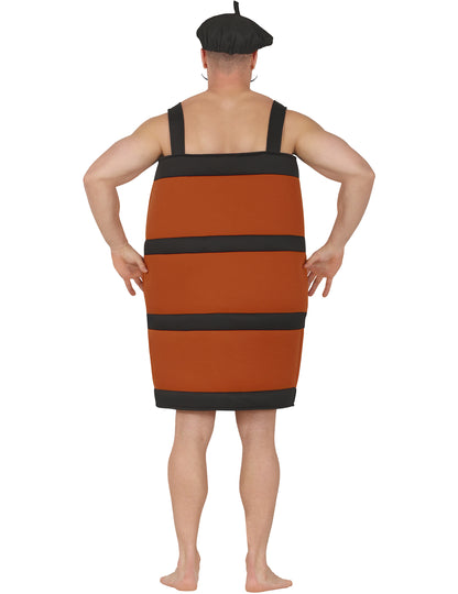 Costum de butoi de vin amuzant pentru adulți 