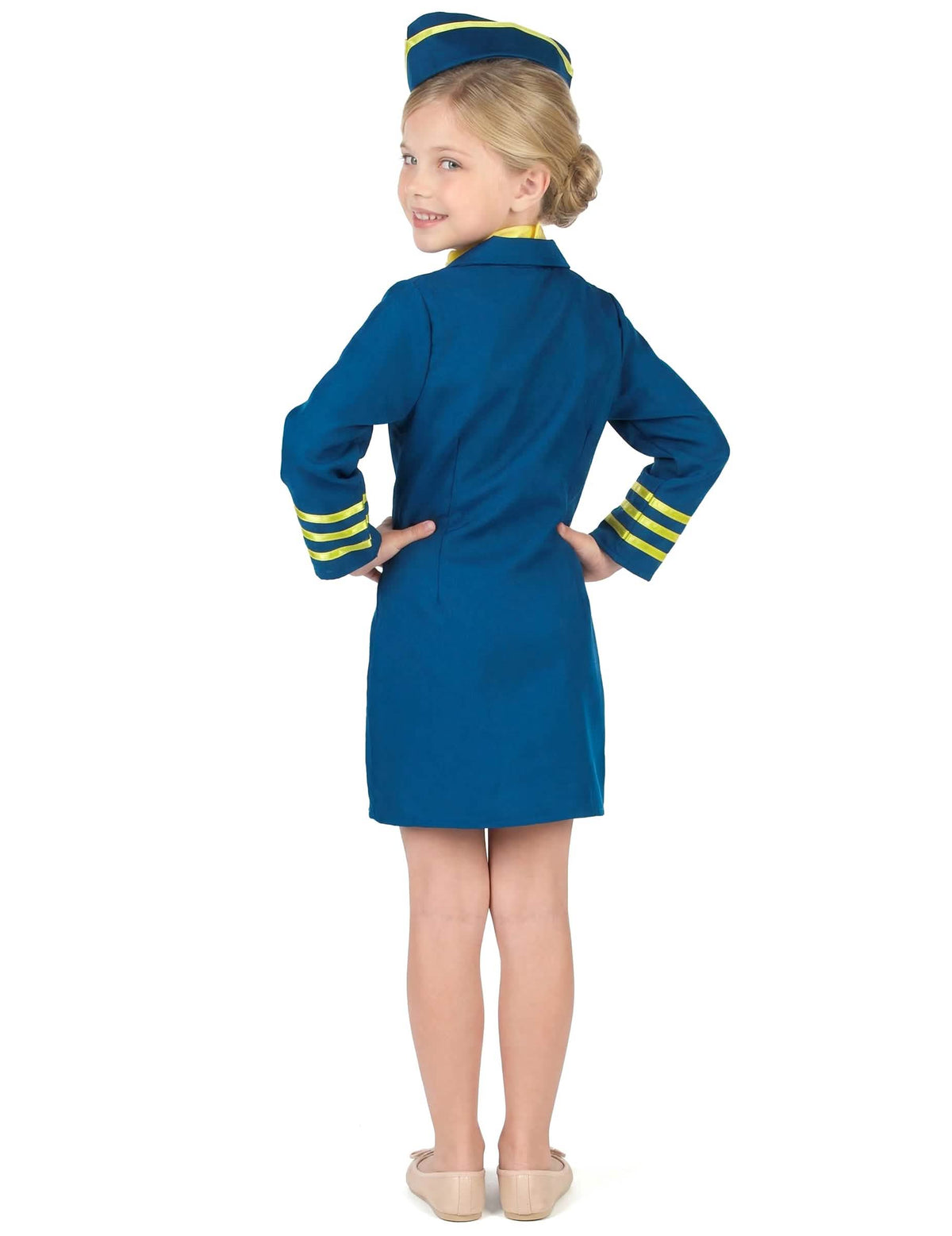 Vedere din spate a costumului uniformă de stewardesă