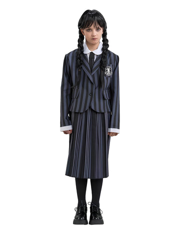 Miercuri Addams Miercuri Costum uniform pentru copii