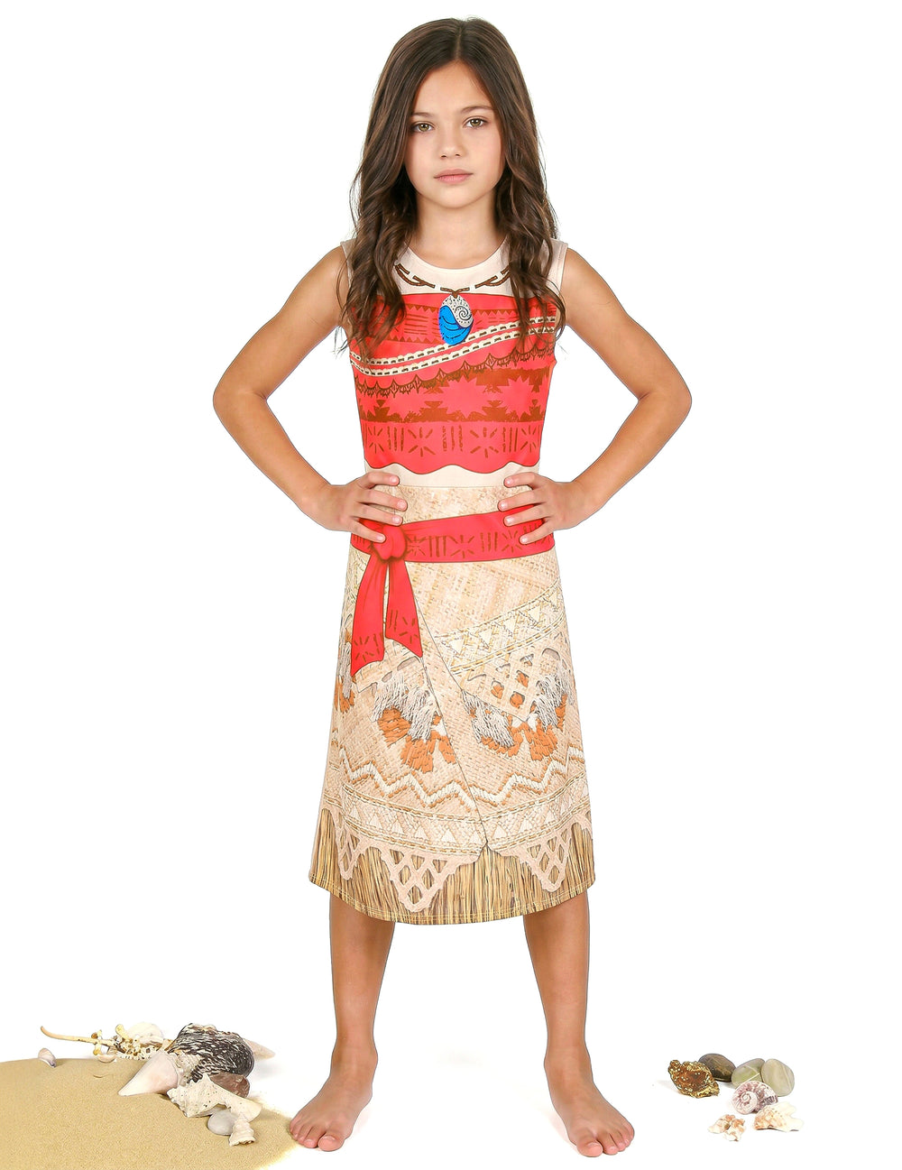Silhouette complète du déguisement Vaiana basique