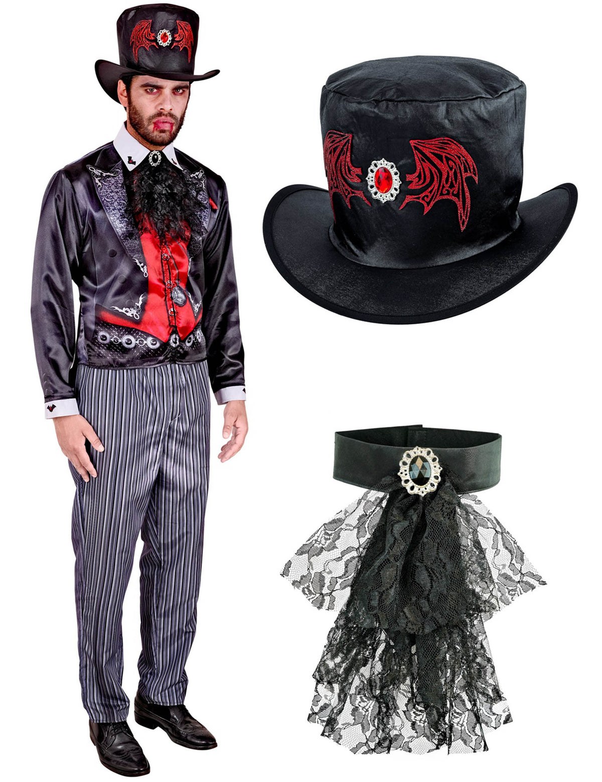 Costum de vampir elegant pentru bărbați