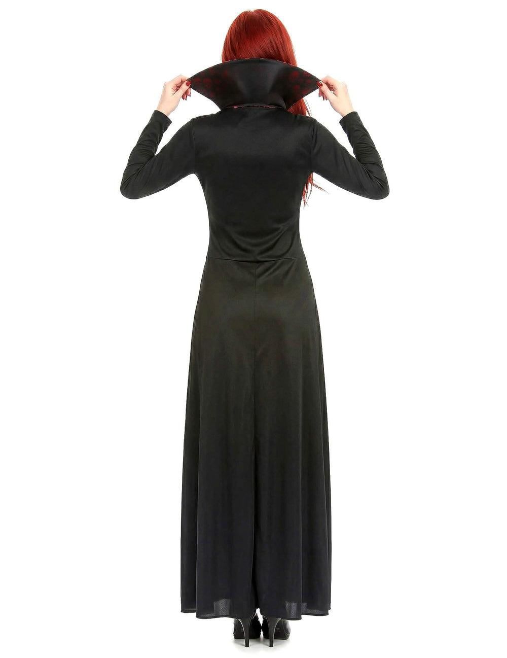 Vedere din spate a costumului elegant de vampir pentru femeie
