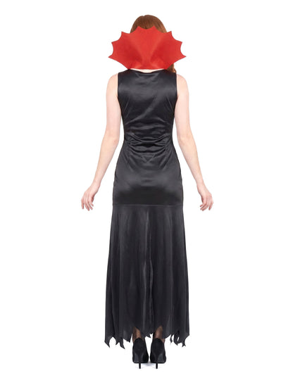 Costum de vampir roșu și negru de Halloween