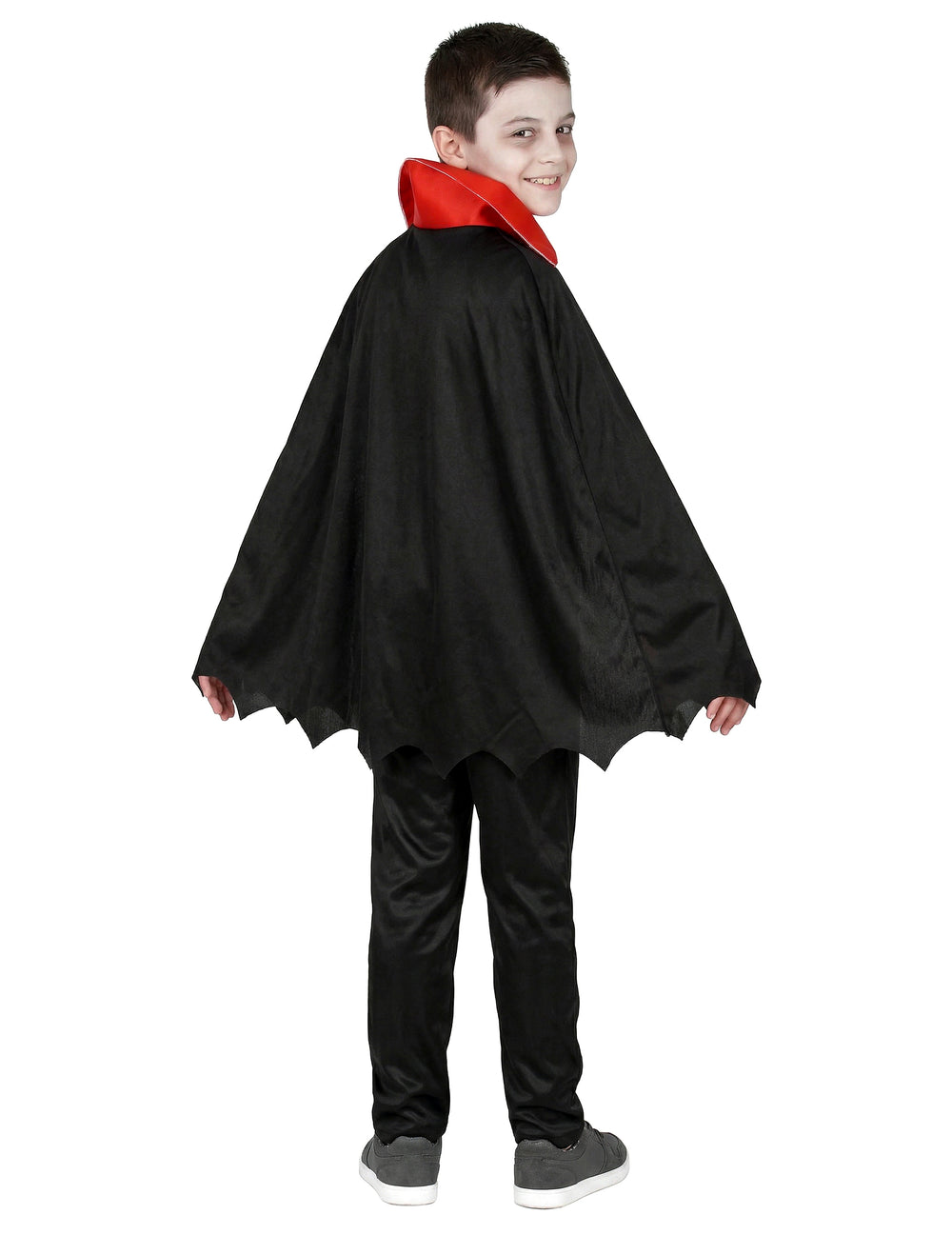 Vue de dos du déguisement de vampire pour garçon