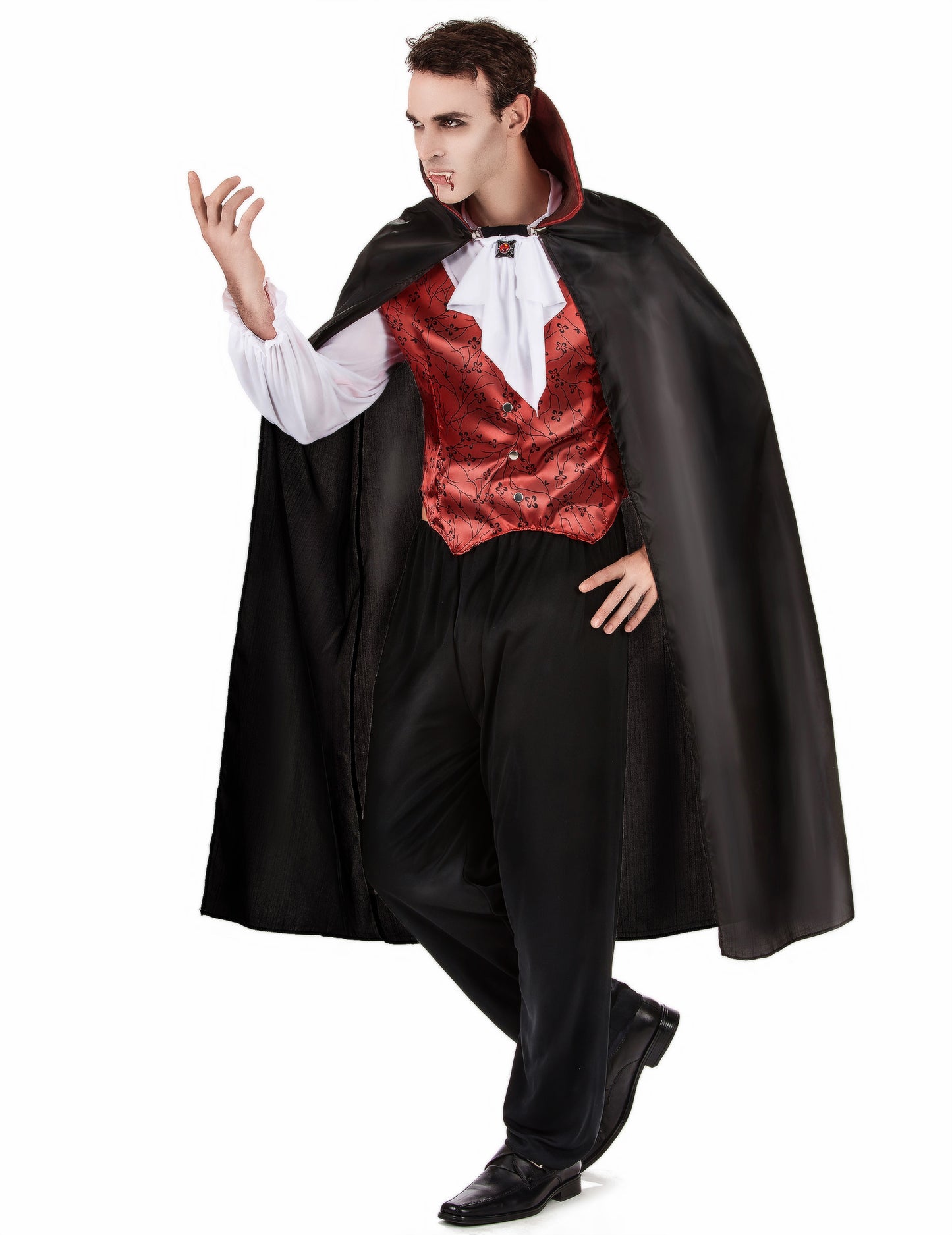 Deghizarea vampirilor roșii pentru bărbați de Halloween