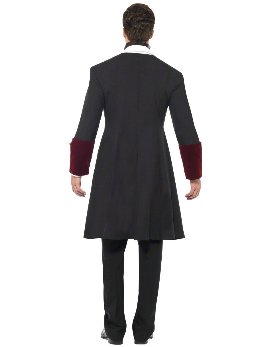 Vue de dos du déguisement de vampire pour homme