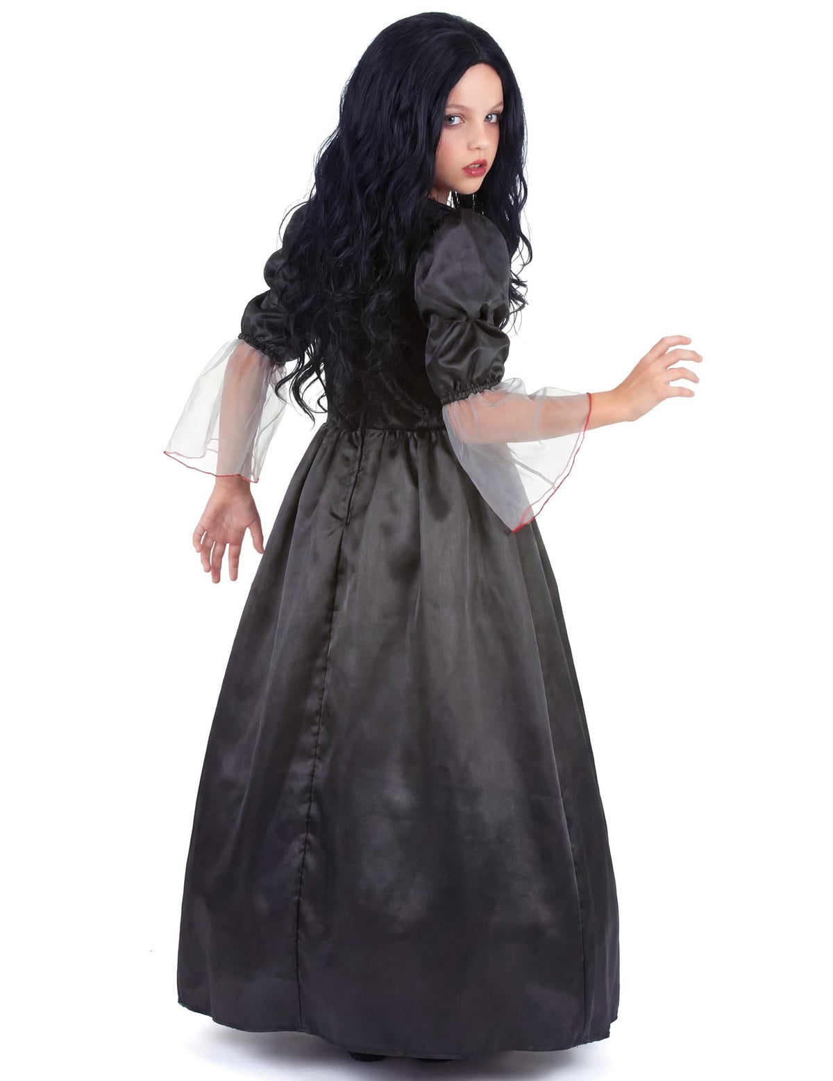 Vedere din spate a costumului de vampir pentru fată