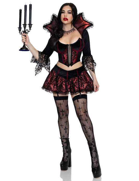 Déguisement vampire sexy baroque femme