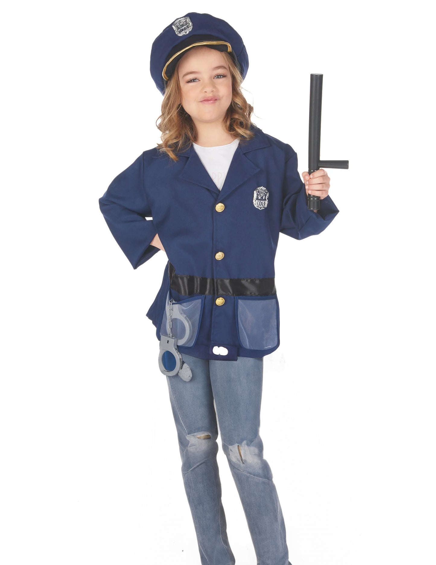 Costum cu accesorii ale poliției pentru copii