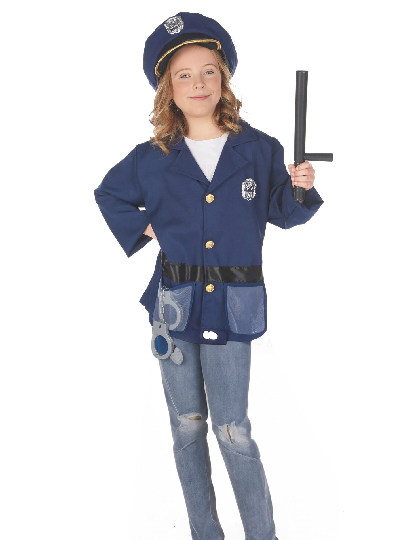 Costum cu accesorii ale poliției pentru copii