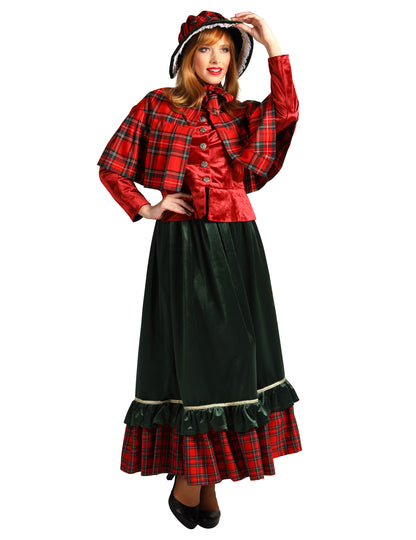Costum victorian de Crăciun Charles Dickens pentru femei