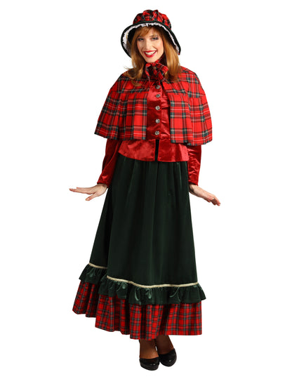 Costum victorian de Crăciun Charles Dickens pentru femei