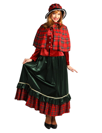 Costum victorian de Crăciun Charles Dickens pentru femei